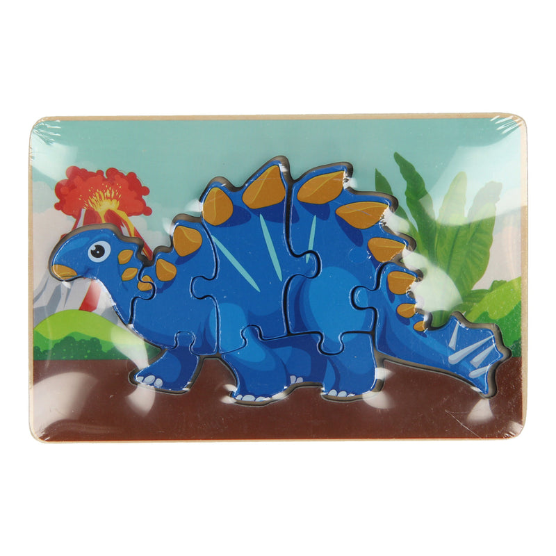 Afbeelding laden in galerijviewer, Houten Legpuzzel Dino, 7st.