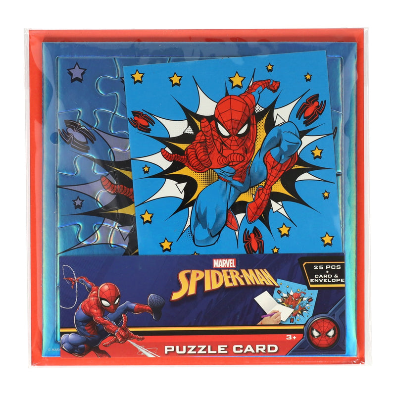 Afbeelding laden in galerijviewer, Disney legpuzzel kaart spidey met kaart en envelop