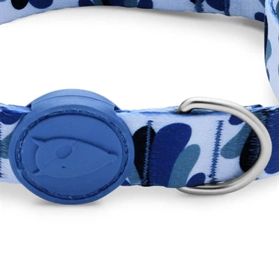 Afbeelding laden in galerijviewer, Morso halsband hond gerecycled splash blauw