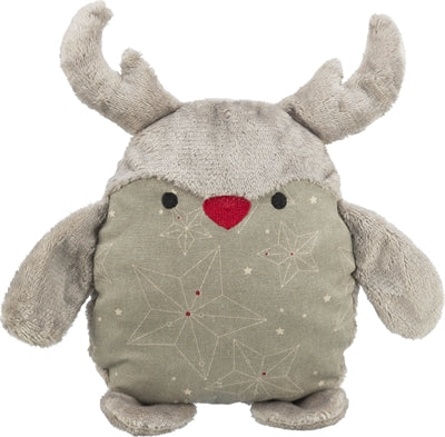 Afbeelding laden in galerijviewer, Trixie Xmas rendier zonder geluid stof pluche grijs