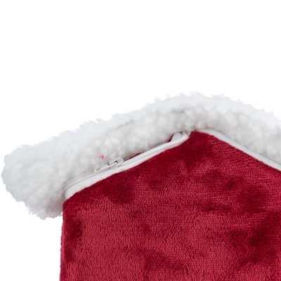 Afbeelding laden in galerijviewer, Trixie Xmas cuddly cave degoe rood wit