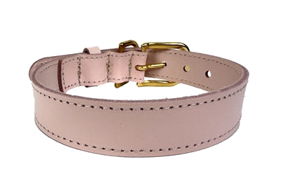 Afbeelding laden in galerijviewer, Sazzz Halsband hond braveheart leer lichtroze