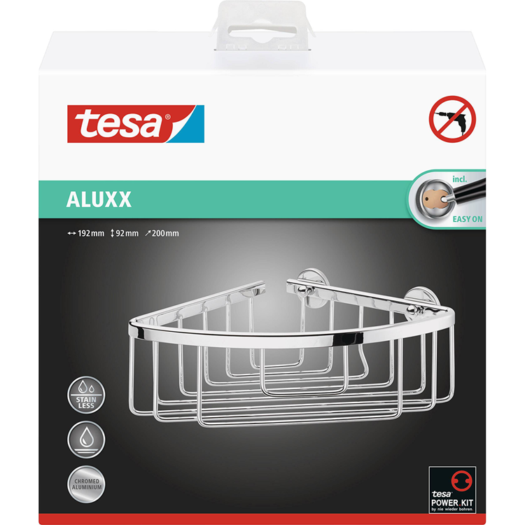 Afbeelding laden in galerijviewer, Tesa 1062575 - aluxx hoek doucherek enk | 2 stuks