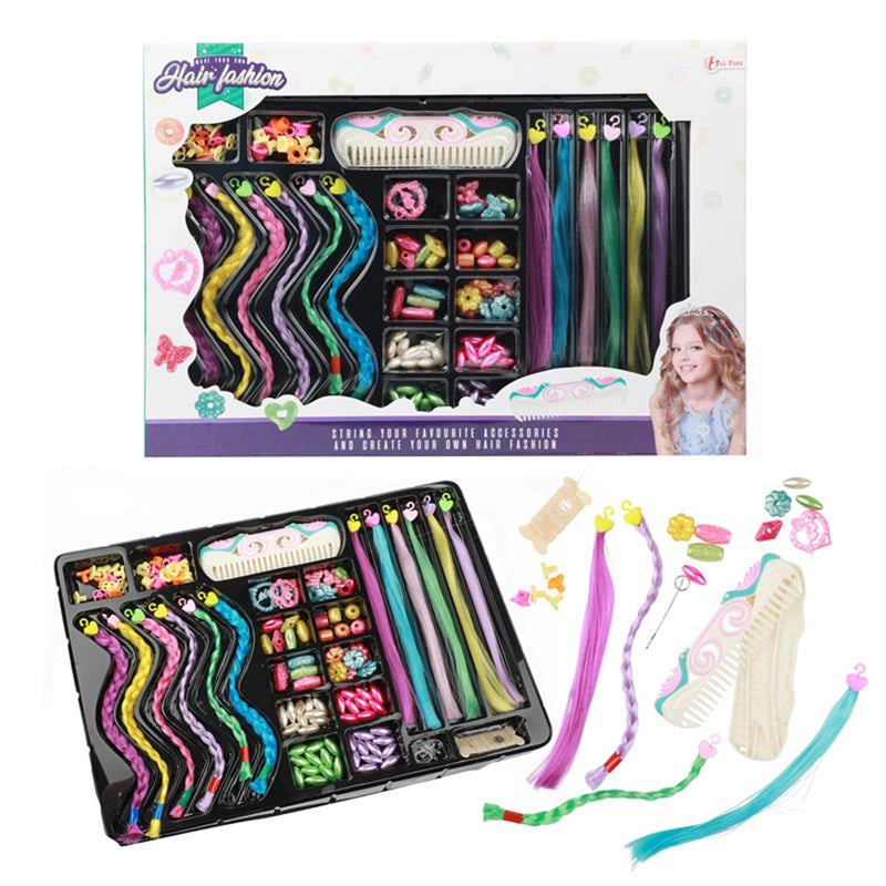 Afbeelding laden in galerijviewer, Toi-toys versier je haren kralen en haarlokken set