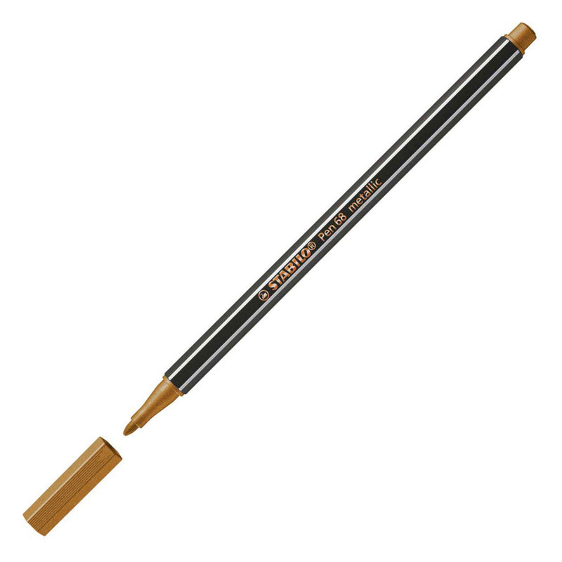 Afbeelding laden in galerijviewer, Stabilo pen 68 metallic - viltstift - koper (68 820)