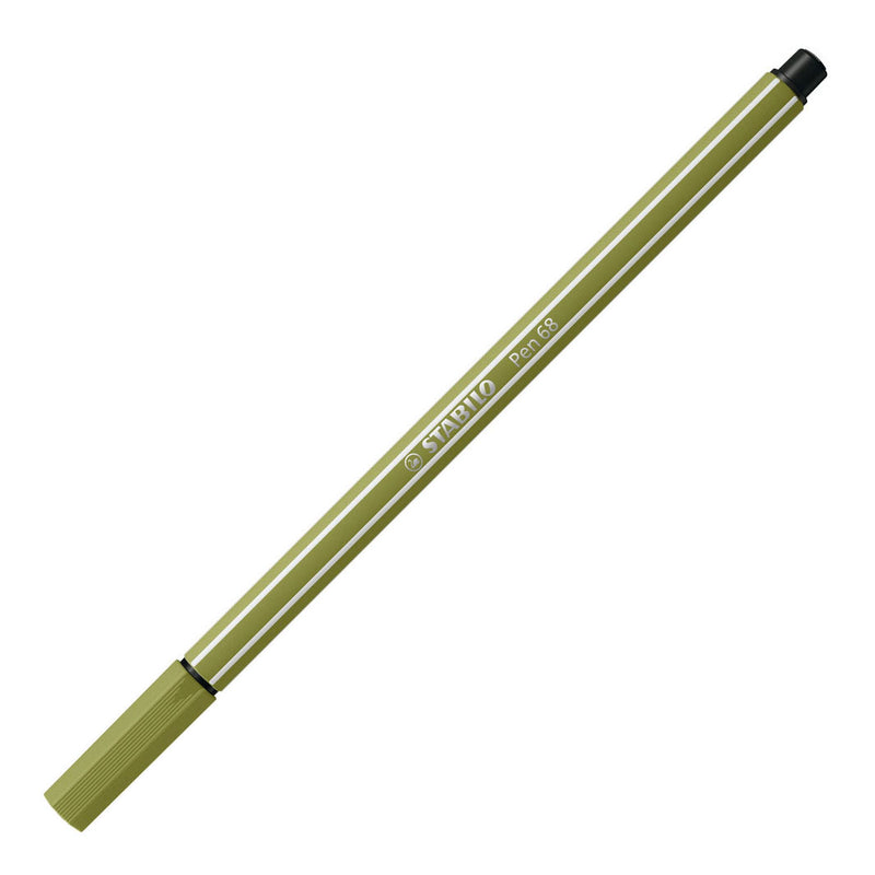 Afbeelding laden in galerijviewer, Stabilo pen 68 - viltstift - modder groen (68 37)