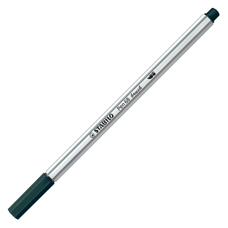 Afbeelding laden in galerijviewer, Stabilo pen 68 brush - viltstift - aarde groen (63)