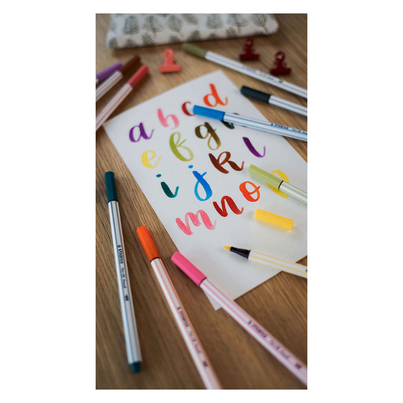 Afbeelding laden in galerijviewer, Stabilo pen 68 brush - viltstift - sienna (75)