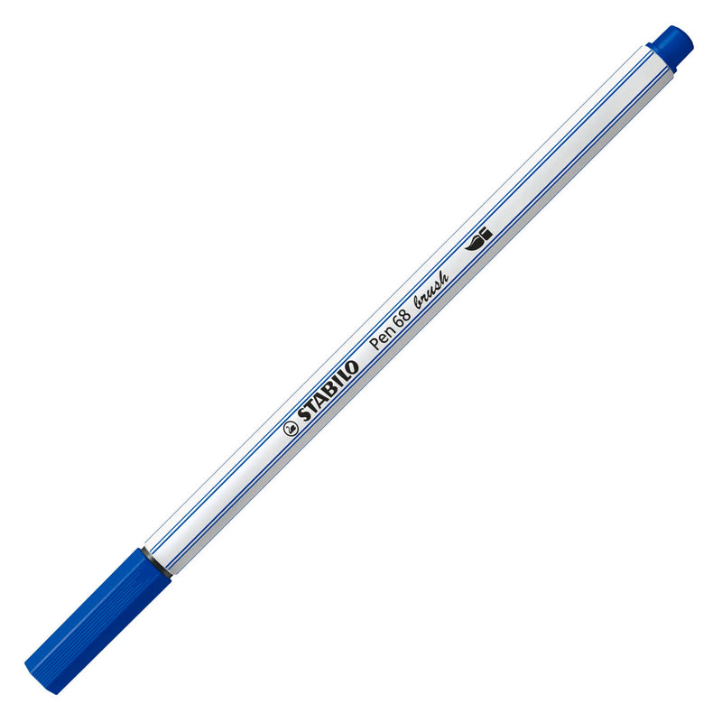 Afbeelding laden in galerijviewer, Stabilo pen 68 brush viltstift - ultramarijn