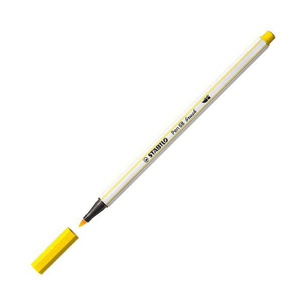Afbeelding laden in galerijviewer, Stabilo pen 68 brush - viltstift - geel (44)