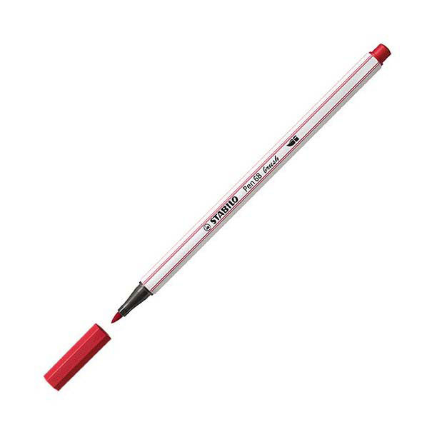 Afbeelding laden in galerijviewer, Stabilo pen 68 brush - viltstift - donkerrood (50)