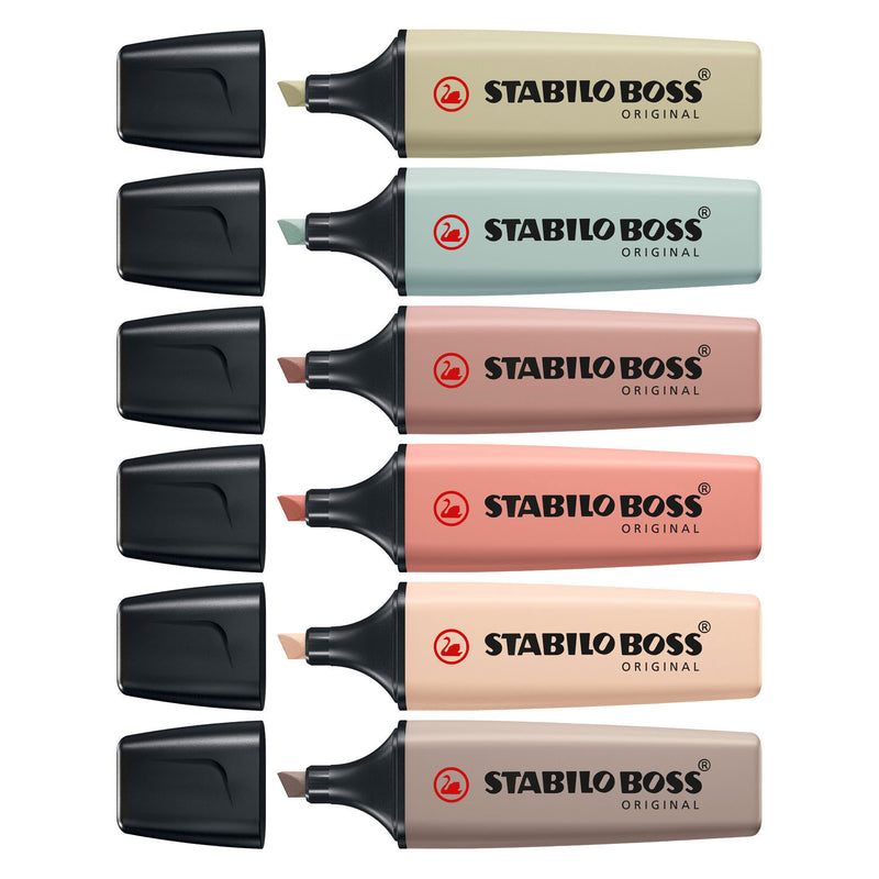 Afbeelding laden in galerijviewer, Stabilo tekstmarker boss original kleurenassortiment beitelpunt 6 stuks