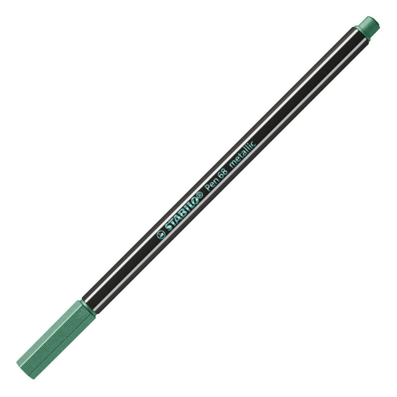 Afbeelding laden in galerijviewer, Stabilo pen 68 metallic viltstiften in metalen doos - 8dlg.