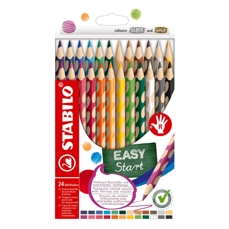 Afbeelding laden in galerijviewer, Stabilo easycolors rechtshandige kleurpotloden - 24dlg.
