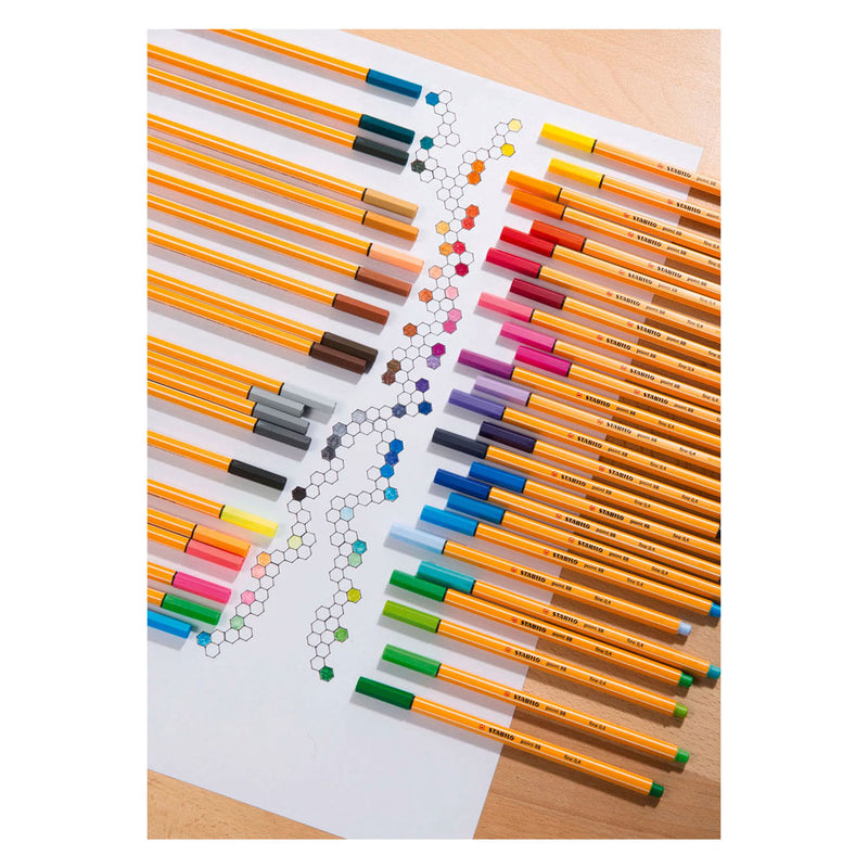 Afbeelding laden in galerijviewer, Stabilo point 88 fineliners in etui - 40dlg.