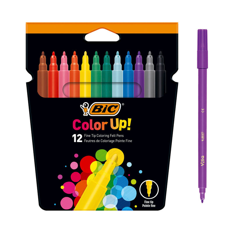 Afbeelding laden in galerijviewer, Bic kids color up! kleurstiften, 12st.