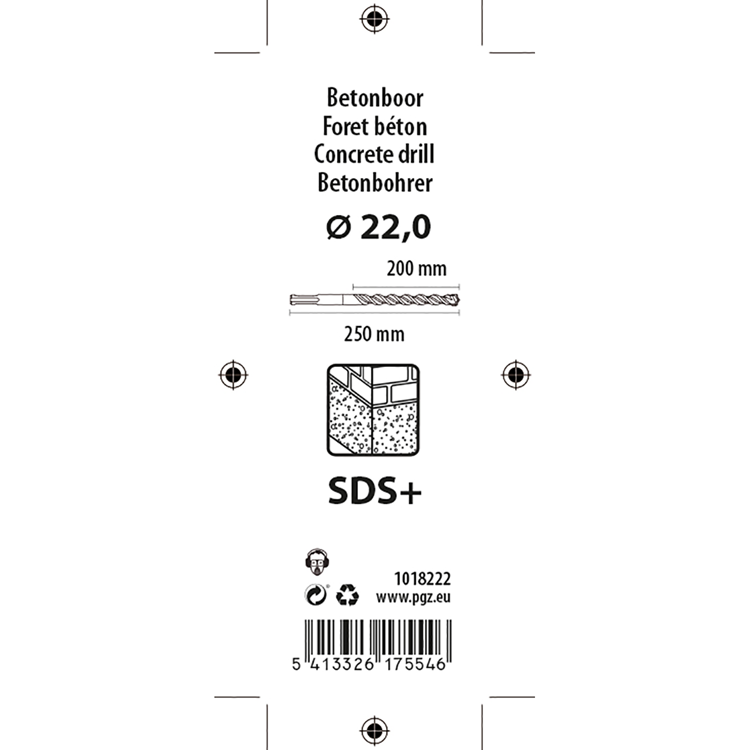 Afbeelding laden in galerijviewer, Mack 1018222 - hamerboor sds + 22x250mm | 5 stuks
