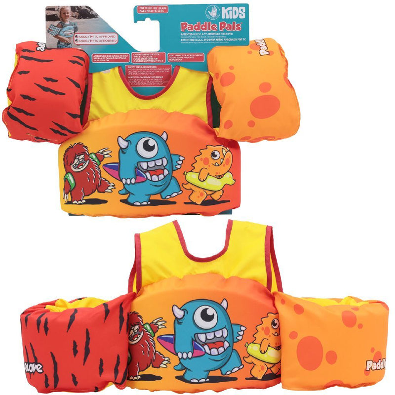 Afbeelding laden in galerijviewer, Paddle pal zwemvest monsters, 3-6 jaar