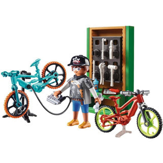 Afbeelding laden in galerijviewer, Playmobil 70674 gift set e-bike werkplaats | 2 stuks
