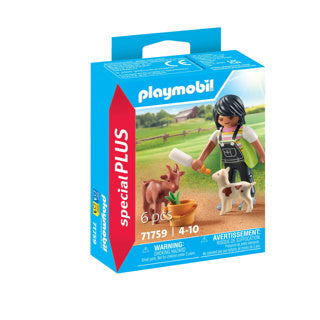 Afbeelding laden in galerijviewer, Playmobil 71759 vrouw met geiten | 2 stuks