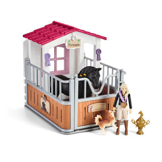 Afbeelding laden in galerijviewer, Schleich horse club - speelfigurenset - paardenstal met horse club tori princess - kinderspeelgoed voor jongens en meisjes - 5 tot 12 jaar - 14 onderdelen - 42437