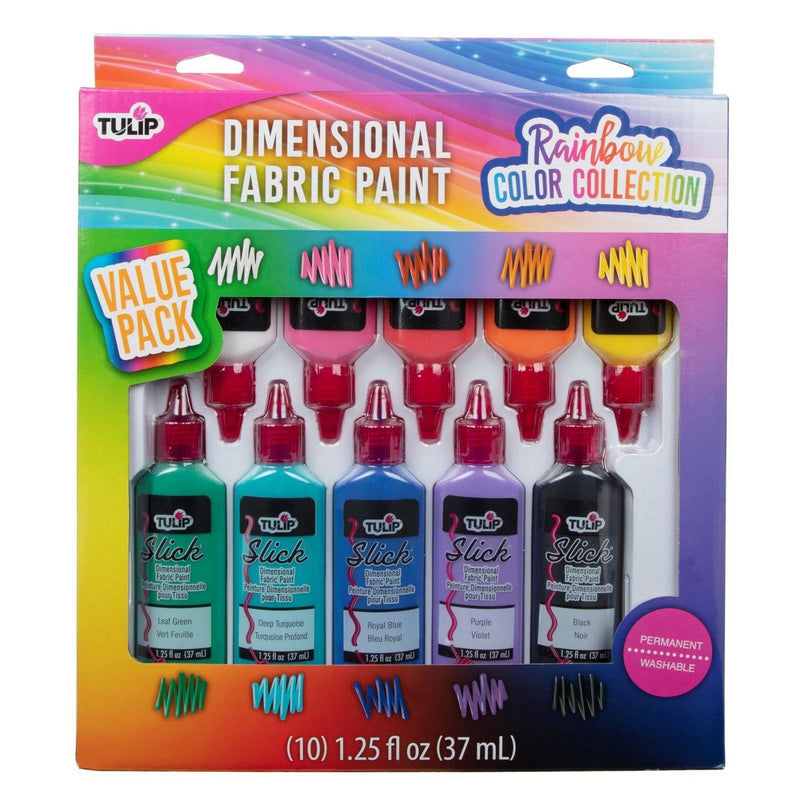 Afbeelding laden in galerijviewer, Tulip • 3d textielverf 37ml rainbow color collection 10st.