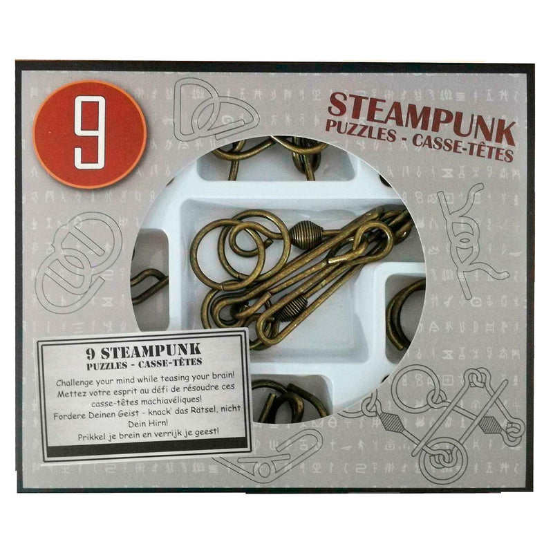 Afbeelding laden in galerijviewer, Eureka Steampunk Breinpuzzels Grijs, 9st.