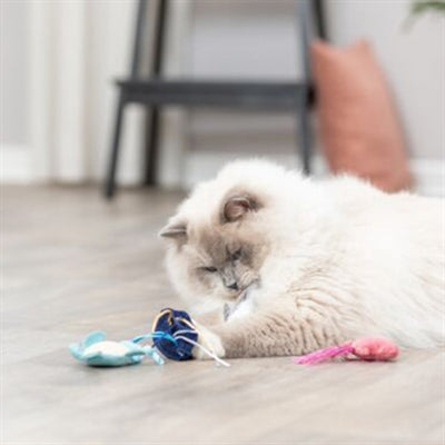Afbeelding laden in galerijviewer, Trixie zeedier pluche met catnip assorti