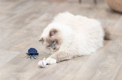 Afbeelding laden in galerijviewer, Trixie zeedier pluche met catnip assorti