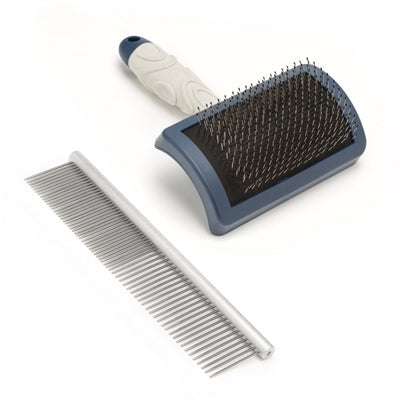 Afbeelding laden in galerijviewer, Mikki doodle grooming kit met kam en slickerborstel