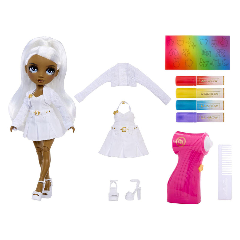 Afbeelding laden in galerijviewer, Rainbow high airbrush create pop met grijze ogen