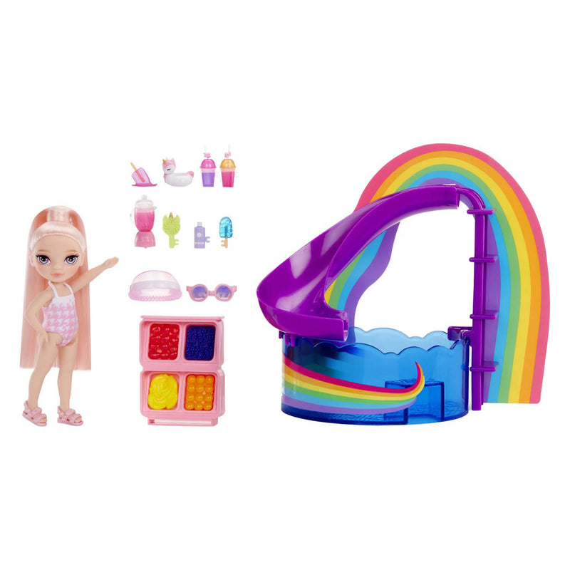 Afbeelding laden in galerijviewer, Mga entertainment rainbow high pop kleine zwembaddag met blush speelset