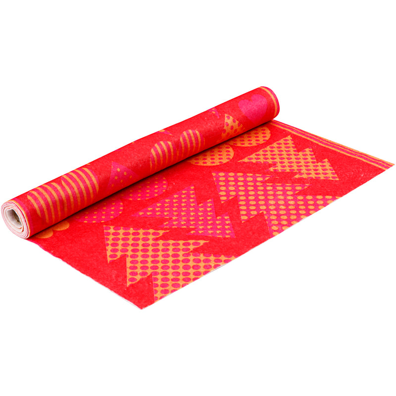 Afbeelding laden in galerijviewer, Https: www.cchobby.nl vilt-met-motieven-b-45-cm-dikte-1-5-mm-180-200-gr-oranje-rood-1-m-1-rol