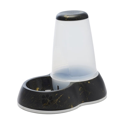 Afbeelding laden in galerijviewer, Savic drinkbak loop marble zwart goud