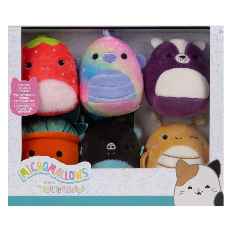 Afbeelding laden in galerijviewer, Squishmallows knuffel pluche micromallows - greer, sloan, emerald, oz, scarlet, ald, 6-pack