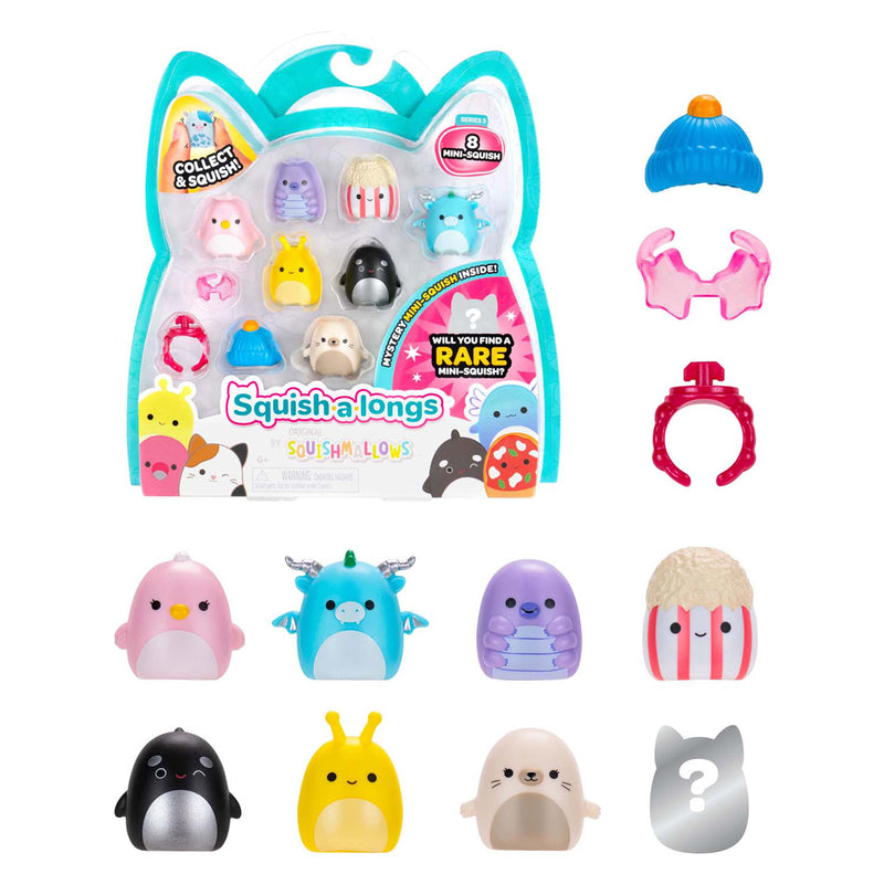 Afbeelding laden in galerijviewer, Jazwares squishmallows - squish-a-longs speelfiguren style 2 - 8dlg.