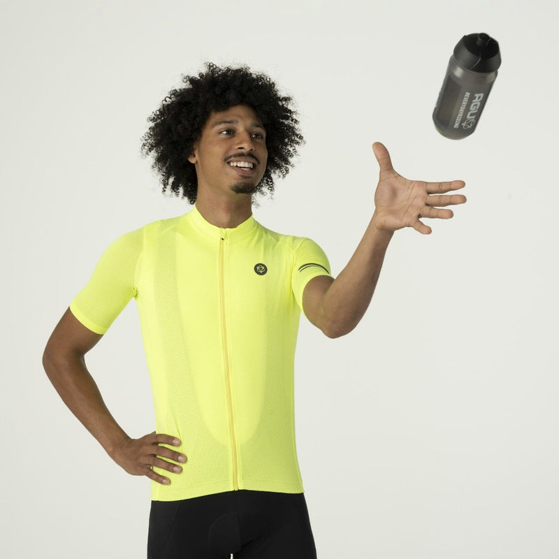 Afbeelding laden in galerijviewer, Agu core fietsshirt ss essential heren yellow neon