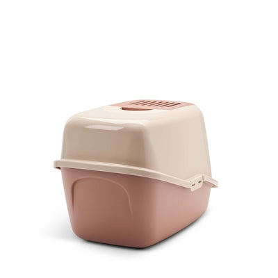 Afbeelding laden in galerijviewer, Savic kattenbak nestor champagne roze terracotta