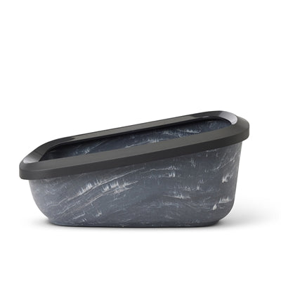 Afbeelding laden in galerijviewer, Savic kattenbak aseo jumbo marble grijs zwart