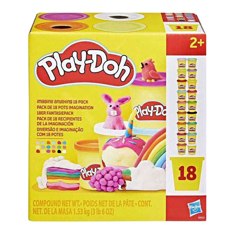 Afbeelding laden in galerijviewer, Play-doh fantaseer maar raak 18-pack - boetseerklei kinderen - speelklei play-doy potjes - 18 verschillende kleuren
