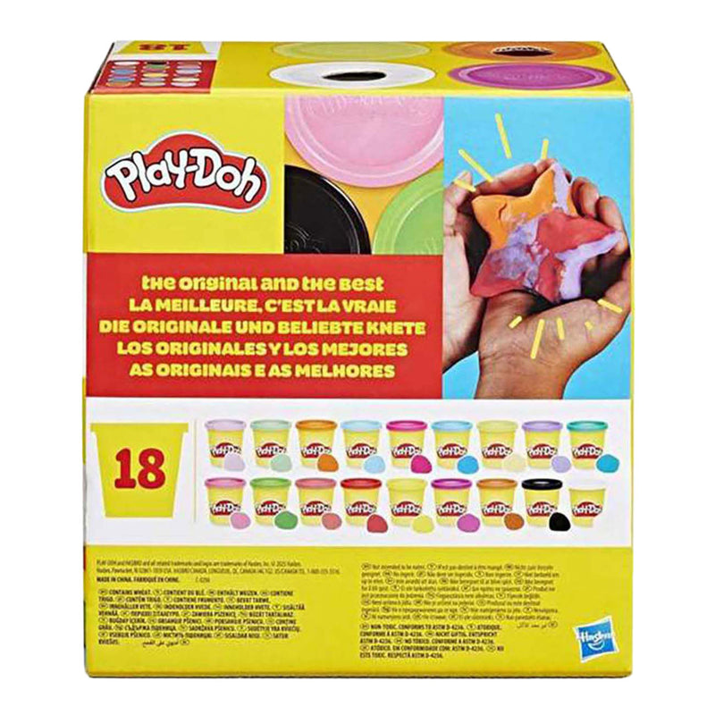 Afbeelding laden in galerijviewer, Play-doh fantaseer maar raak 18-pack - boetseerklei kinderen - speelklei play-doy potjes - 18 verschillende kleuren