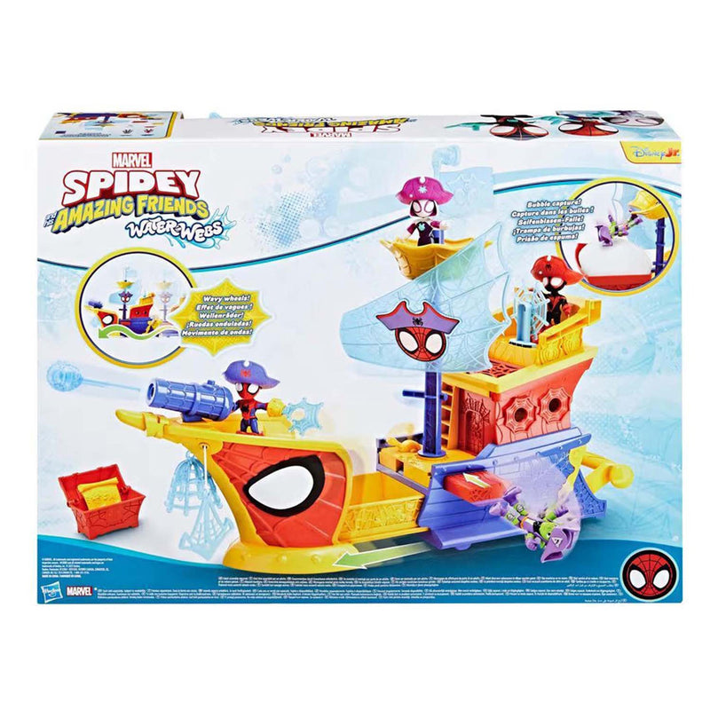 Afbeelding laden in galerijviewer, Spidey water-webs ahoy pirantenschip met bubbels - incl. bellenblaas