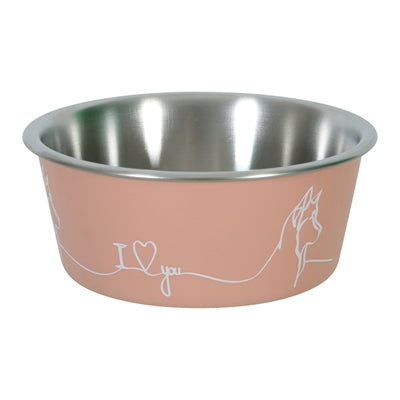 Afbeelding laden in galerijviewer, Zolux love voerbak hond roze