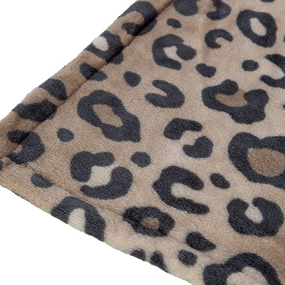Afbeelding laden in galerijviewer, Trixie hondendeken leo soft pluche bruin panterprint