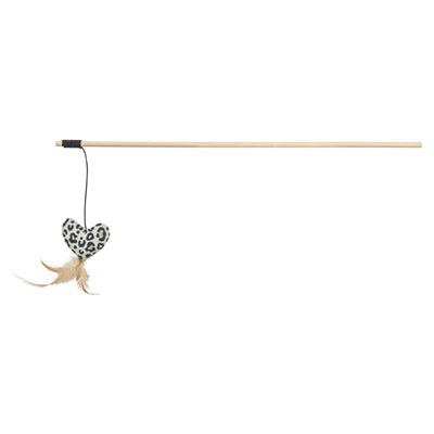 Afbeelding laden in galerijviewer, Trixie kattenhengel hart hout katoen met kattenkruid catnip