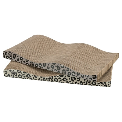 Afbeelding laden in galerijviewer, Trixie krabplank leo karton panterprint met kattenkruid catnip