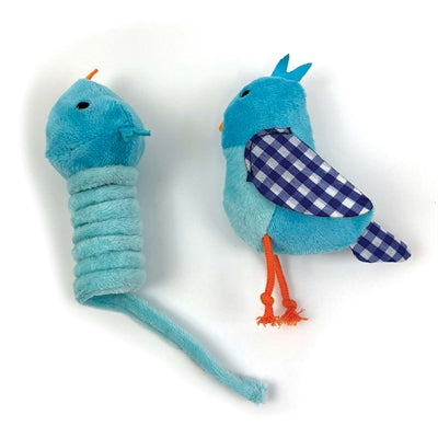 Afbeelding laden in galerijviewer, Happy pet tabby patch vogel blauw