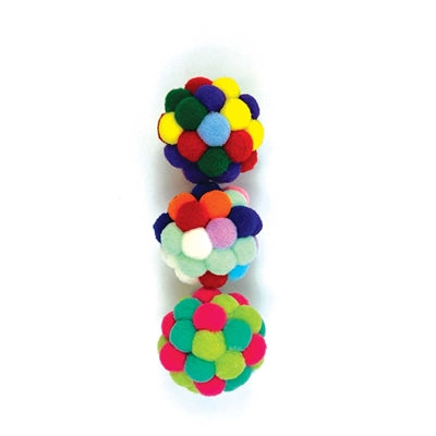 Afbeelding laden in galerijviewer, Happy pet tabby patch pom pom bal assorti