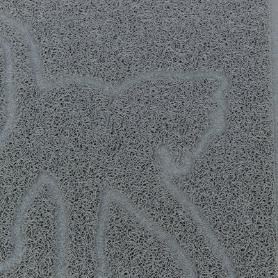 Afbeelding laden in galerijviewer, Trixie kattenbakmat kattensilhouet pvc lichtgrijs