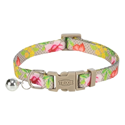 Afbeelding laden in galerijviewer, Trixie kattenhalsband bloemen motief assorti
